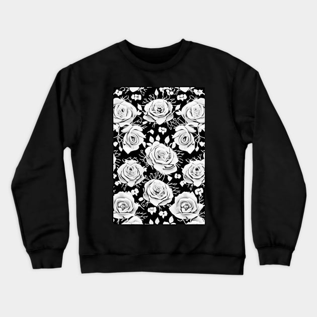 rose pattern Crewneck Sweatshirt by FineArtworld7